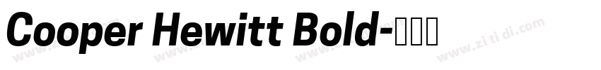 Cooper Hewitt Bold字体转换